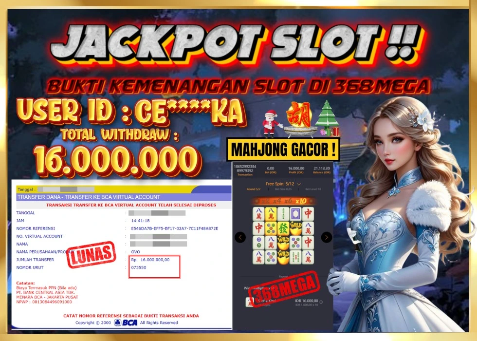 368MEGA JACKPOT Rp 16.000.000 - LUNAS!!!