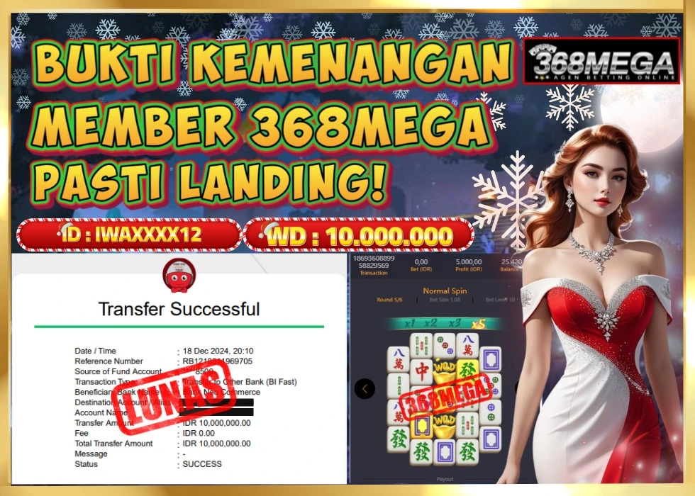 368MEGA JACKPOT Rp 10.000.000 - LUNAS!!!