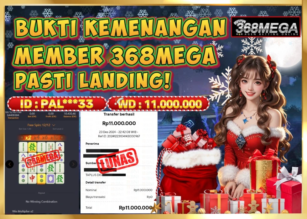 368MEGA JACKPOT Rp 11.000.000 - LUNAS!!!