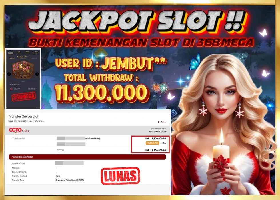 368MEGA JACKPOT Rp 11.300.000 - LUNAS!!!