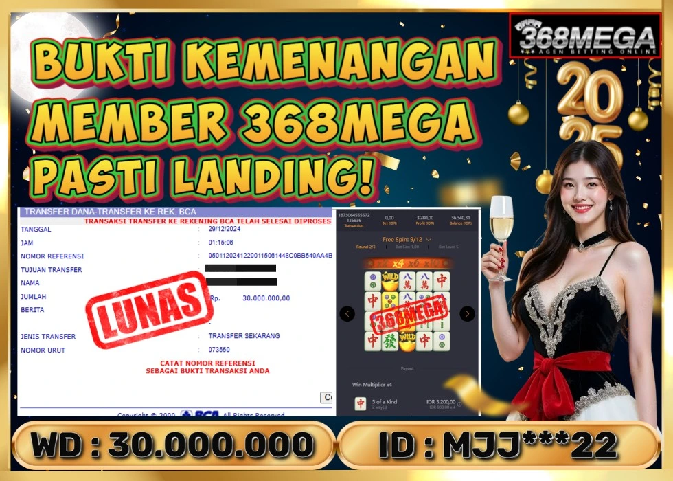 368MEGA JACKPOT Rp 30.000.000 - LUNAS!!!