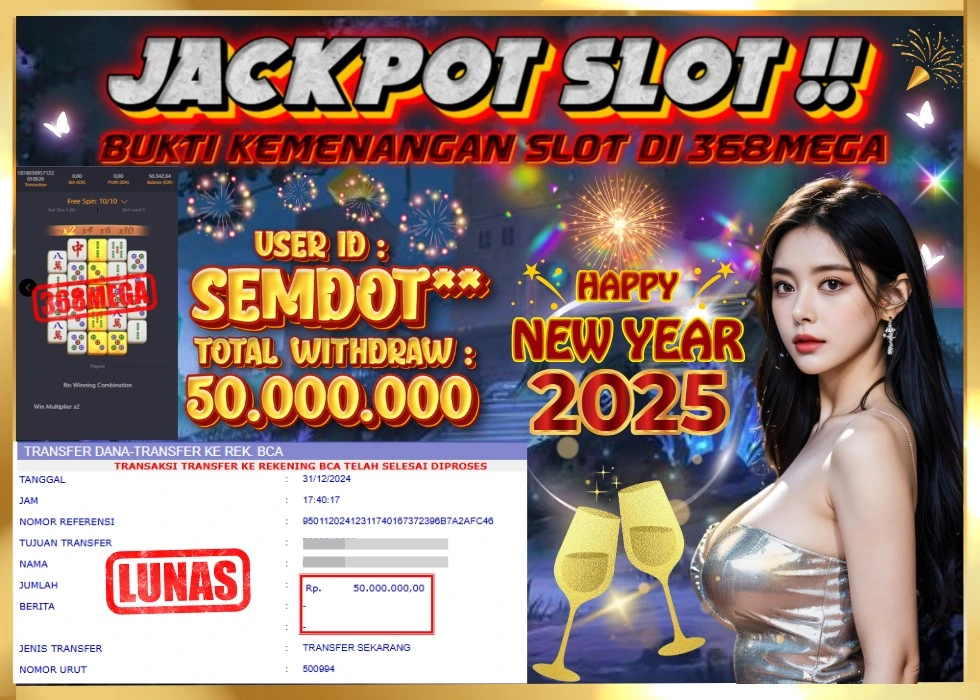 368MEGA JACKPOT Rp 50.000.000 - LUNAS!!!