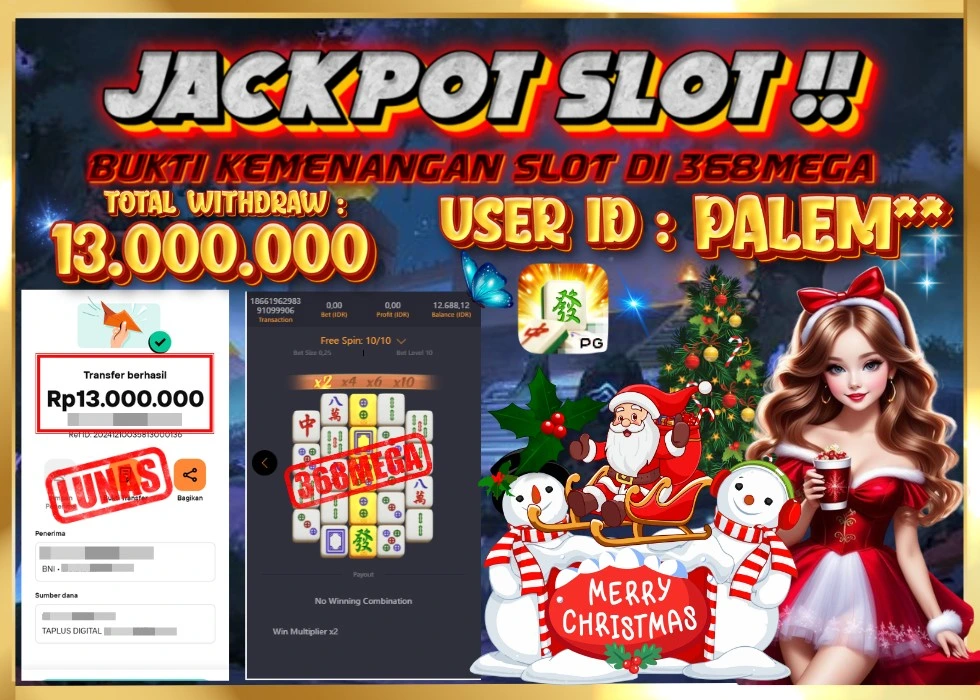 368MEGA JACKPOT Rp 13.000.000 - LUNAS!!!