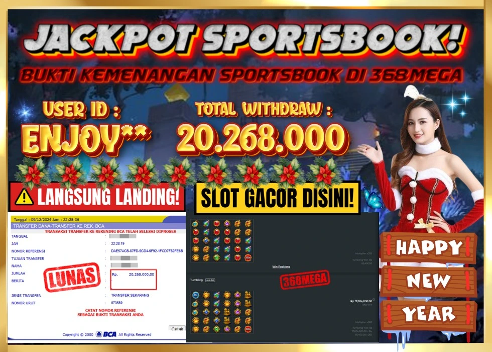 368MEGA JACKPOT Rp 20.268.000 - LUNAS!!!