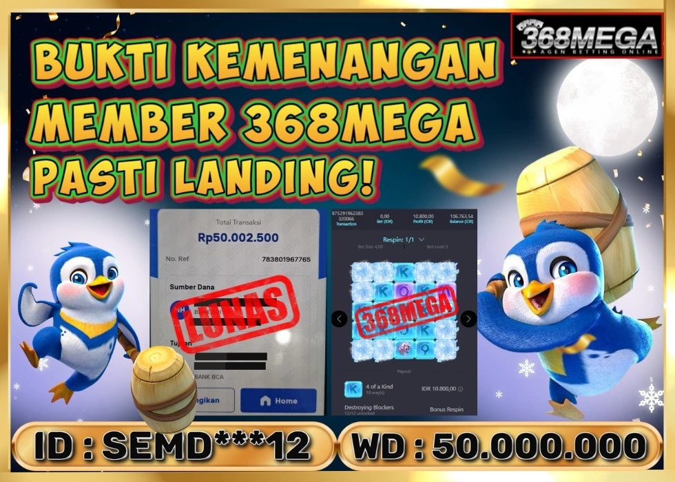 368MEGA JACKPOT Rp 50.000.000 - LUNAS!!!