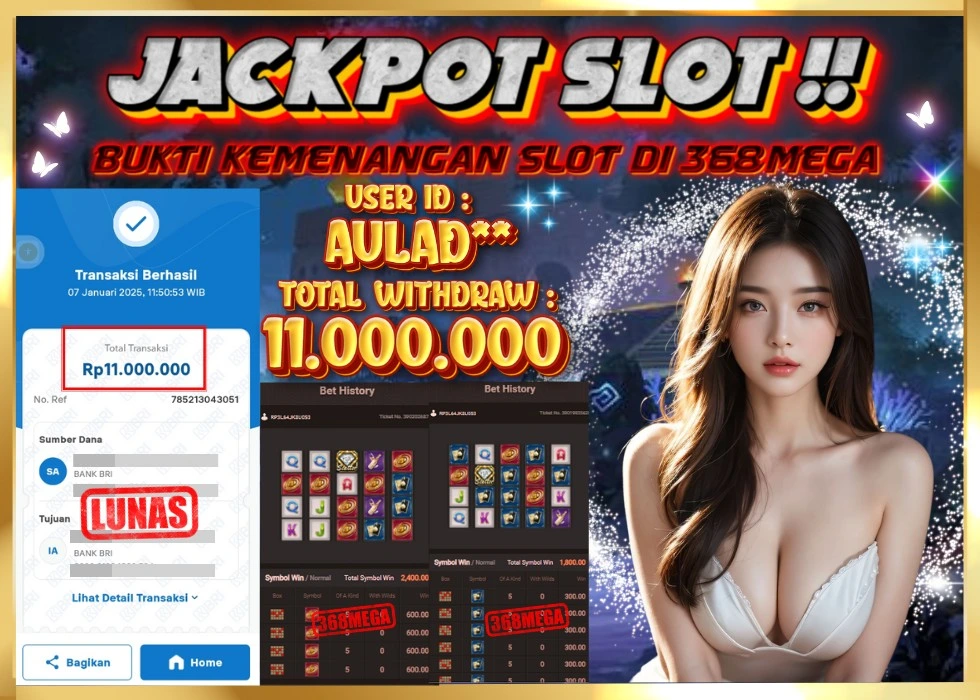 368MEGA JACKPOT Rp 11.000.000 - LUNAS!!!