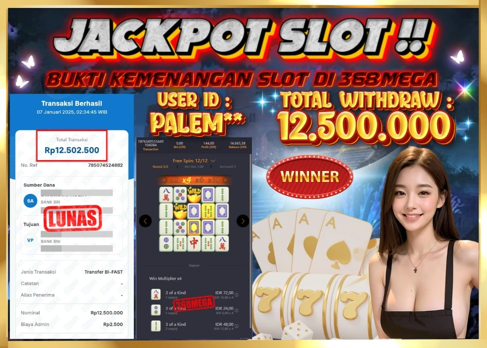 368MEGA JACKPOT Rp 12.500.000 - LUNAS!!!