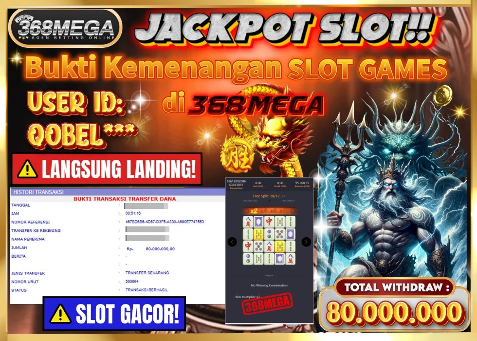 368MEGA JACKPOT Rp 80.000.000 - LUNAS!!!